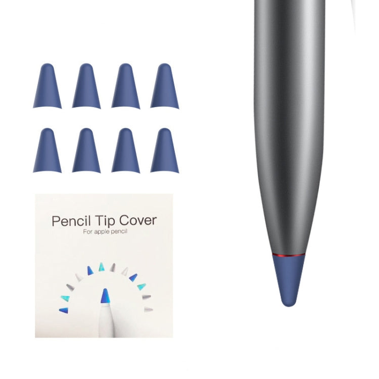 8 PCS Non-slip Mute Wear-resistant Nib Cover for M-pencil Lite (Blue)