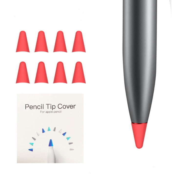 8 PCS Non-slip Mute Wear-resistant Nib Cover for M-pencil Lite (Red)