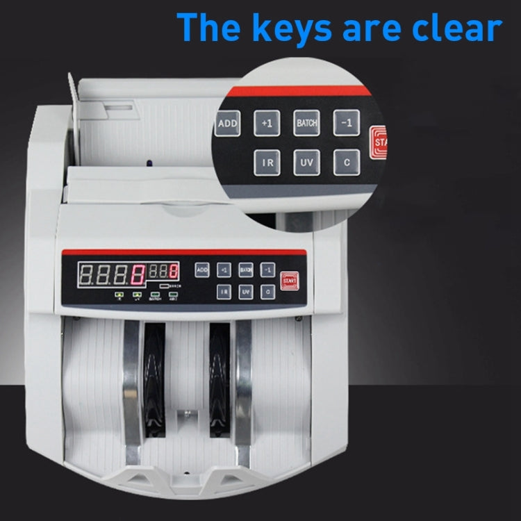 2108UV/IR 220V Multi-Currency Currency Counter, Specification: EU Plug