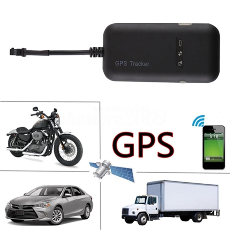Car Motorcycle GPS Smart Realtime Tracking Device With LED Indicator Light,Built-in GSM Antenna and GPS Antenna(Black)