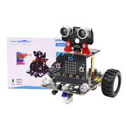 Yahboom Microbit Smart Robot Car Bitbot with IR and APP for Micro:bit V2/V1.5, without Micro:bit V2/V1.5 Board