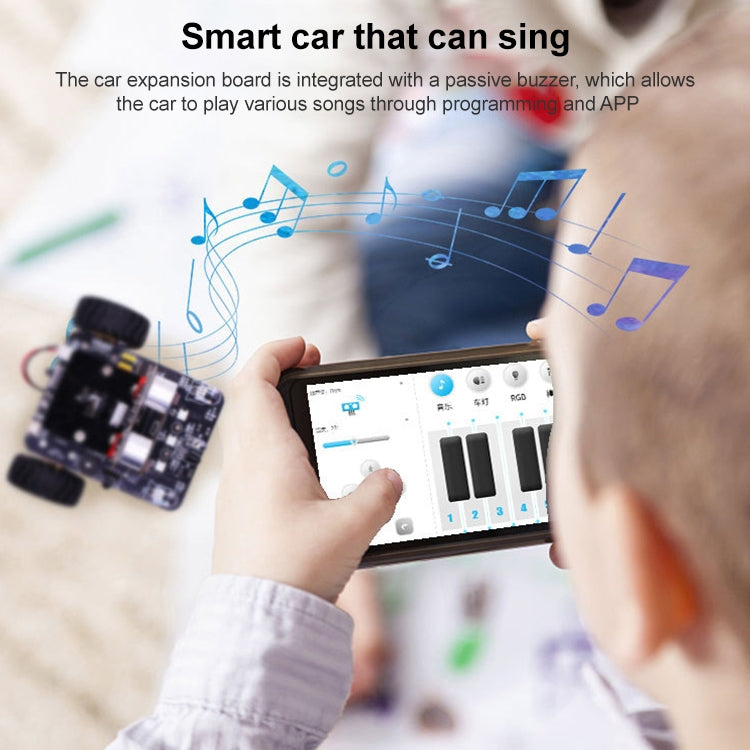 Yahboom Microbit Smart Robot Car Bitbot with IR and APP for Micro:bit V2/V1.5, without Micro:bit V2/V1.5 Board
