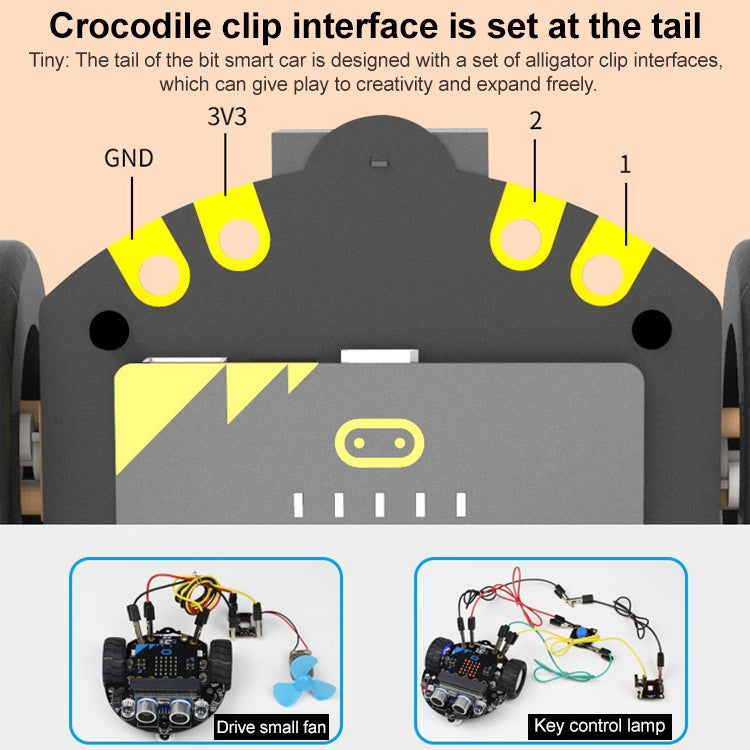 Yahboom Tinybit Smart Robot Car Compatible with Micro:bit V2/1.5 board, without Micro:bit V2/V1.5 Board