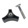 Lawn Mower Handle Bar Wheel Triangle Handle Knob with 5cm Screw - Lawn Mower, Saws & Accessories by PMc TechLife | Online Shopping South Africa | PMc TechLife | Buy Now Pay Later Mobicred