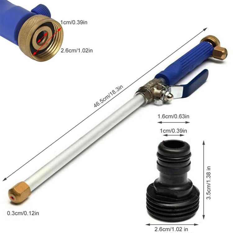 Garden Lawn Irrigation High Pressure Hose Spray Nozzle Car Wash Cleaning Tools Set (Blue)
