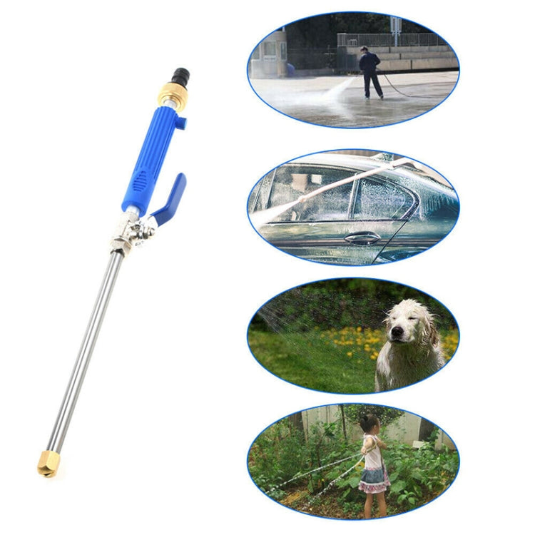 Garden Lawn Irrigation High Pressure Hose Spray Nozzle Car Wash Cleaning Tools Set (Blue)