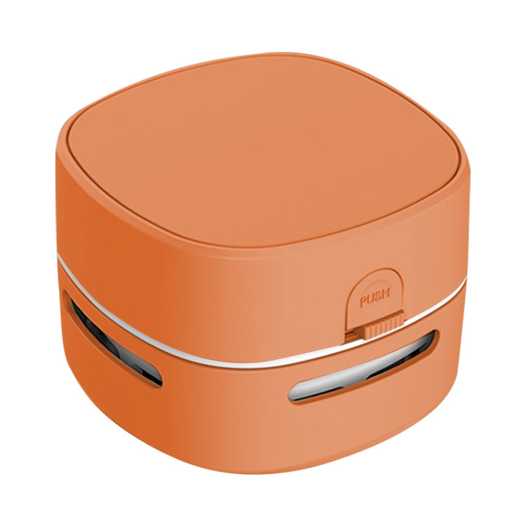 3W Hardcover Battery Style Portable Handheld Wireless Mini Desktop Vacuum Cleaner(Orange)