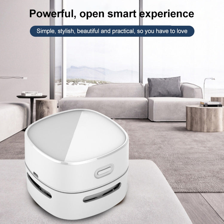 3W Hardcover Battery Style Portable Handheld Wireless Mini Desktop Vacuum Cleaner(Blue)