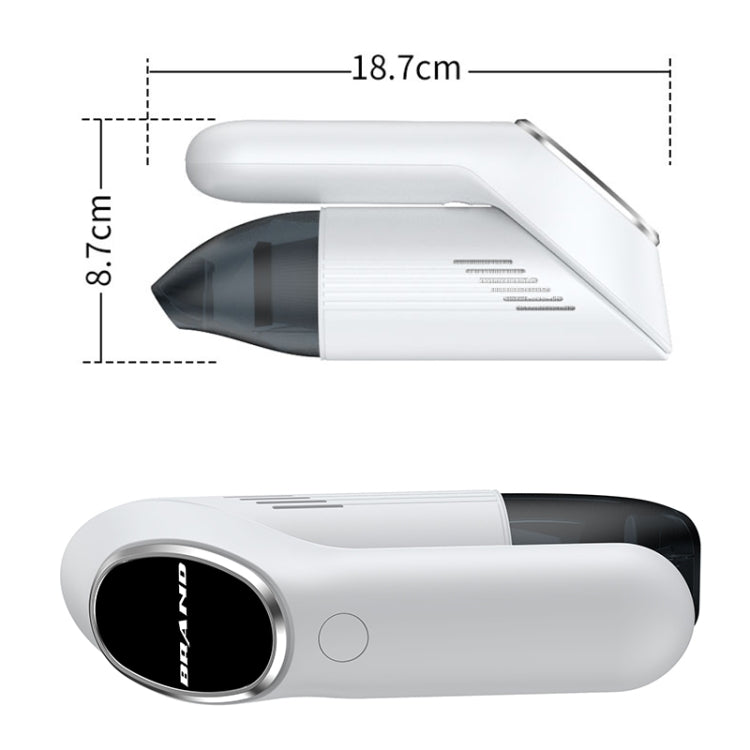 Portable Hand-held Folding Vacuum Cleaner (White)