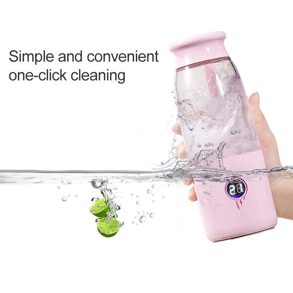 Vitamer USB Mini Portable Juicer Juice Blender Lemon Fruit Squeezers Reamers Bottle (Blue)