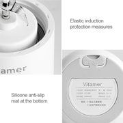 Vitamer USB Mini Portable Juicer Juice Blender Lemon Fruit Squeezers Reamers Bottle (White)