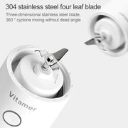 Vitamer USB Mini Portable Juicer Juice Blender Lemon Fruit Squeezers Reamers Bottle (White)