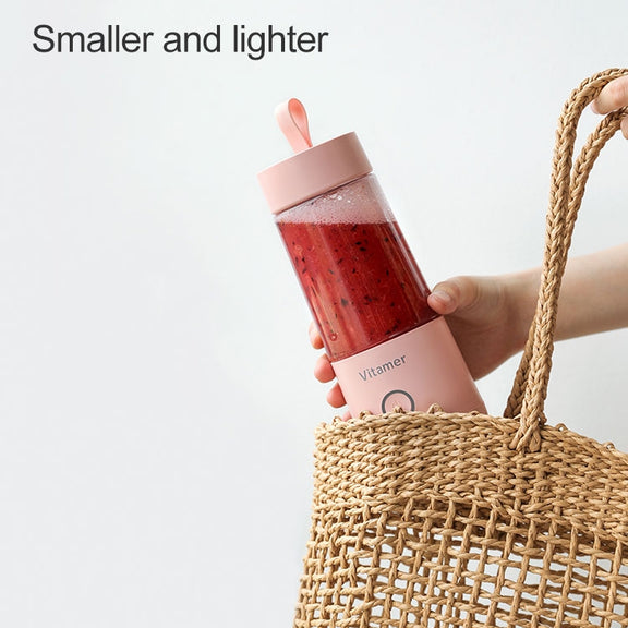 Vitamer USB Mini Portable Juicer Juice Blender Lemon Fruit Squeezers Reamers Bottle (White)