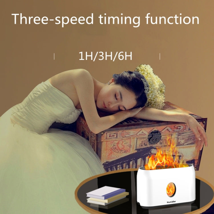 USB Simulation Flame Humidifier (Pink)