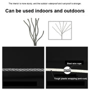 Retractable Indoor And Outdoor Clothes Wall Hanger Magic Drying Rack Balcony Bathroom Invisible Clothesline Wire Rope(White)
