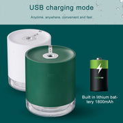 USB Smart Induction Ultrasonic Spray Humidifier with LED Indicator (White)