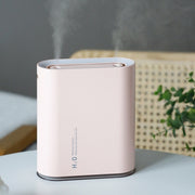 Y10 Runway Dual Jet Humidifier Colorful Marquee Night Light 1L Air Purifier for Home Office(Pink)