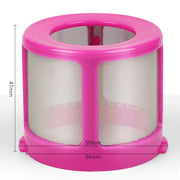 Filter Mesh Cover Vacuum Cleaner Mite Dust Removal Accessories For Puppy D-602A/D-607/D-616/D-609(Pink)