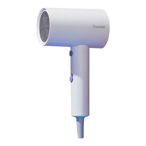 Original Xiaomi Youpin ShowSee Negative Ion Folding Electric Hair Dryer, US Plug(White)