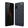 Brushed Texture Carbon Fiber Shockproof TPU Case for Huawei P30 (Navy Blue) - Huawei Cases by PMC TechLife | Online Shopping South Africa | PMC TechLife