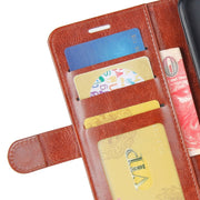 R64 Texture Single Fold Horizontal Flip Leather Case for Huawei P30 Lite, with Holder & Wallet & Card Slots & Photo Frame (Brown)