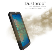 LOVE MEI Powerful Dustproof Shockproof Splashproof Metal + Silicone Combination Case for Huawei P30 (Black)