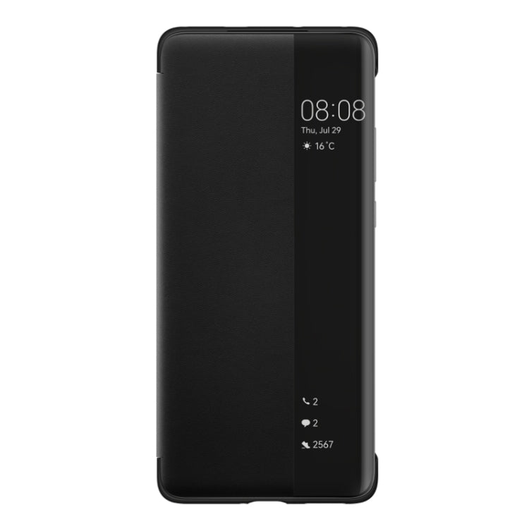 For Huawei P50 Pro Smart Display View Window Flip Leather Protective Case with Sleep / Wake-up Function(Black)