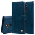Business Style Oil Wax Texture Horizontal Flip Leather Case for Huawei Mate 20 Lite, with Holder & Card Slots & Wallet (Blue) - Huawei Cases by PMC TechLife | Online Shopping South Africa | PMC TechLife | Buy Now Pay Later Mobicred