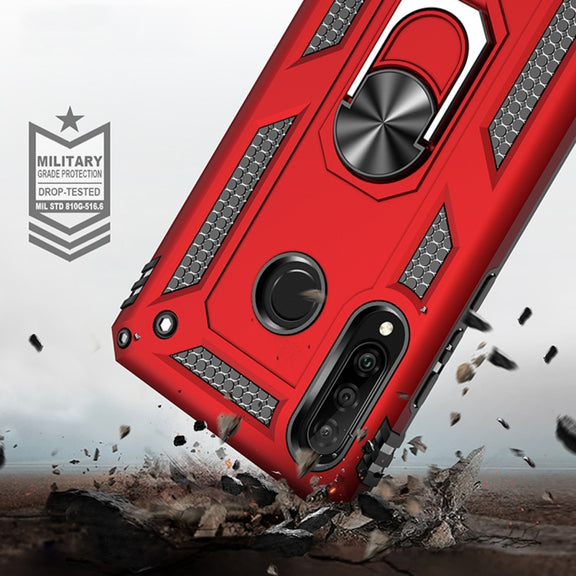 Armor Shockproof TPU + PC Protective Case for Huawei P30 Lite, with 360 Degree Rotation Holder (Black)