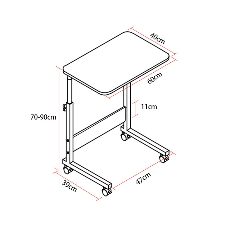 Wood Texture Portable Household Removable Laptop Desk Table Bedside Desk