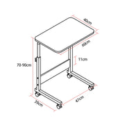 Wood Texture Portable Household Removable Laptop Desk Table Bedside Desk