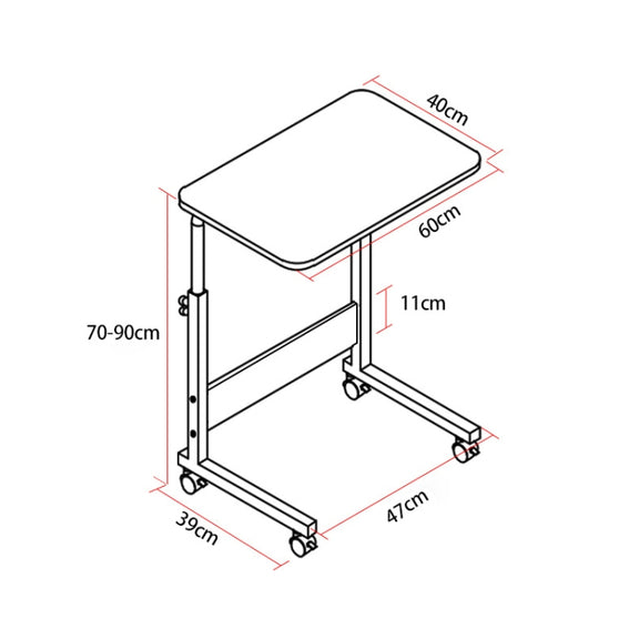 Wood Texture Portable Household Removable Laptop Desk Table Bedside Desk