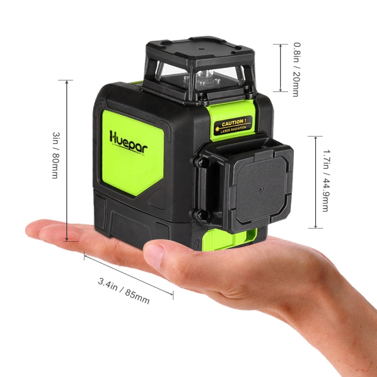 902CR 2��360 Degrees Laser Level Covering Walls and Floors 8 Line Red Beam IP54 Water / Dust proof(Red)