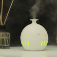 Wood Grain USB Hollowed-out Humidifier Seven Color Aromatherapy Lamp Automatic Alcohol Sprayer with Remote Control(White-2) - free shipping - PMC TechLife - Order now!