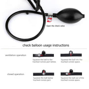 Household Full Cashmere Cervical Traction Instrument Neck Protection Inflatable Cervical Spine Massage Instrument (Black)