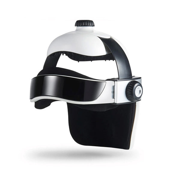 Electronic Air Pressure Head Massager, Relaxed Music Helmet Massager, US Plug