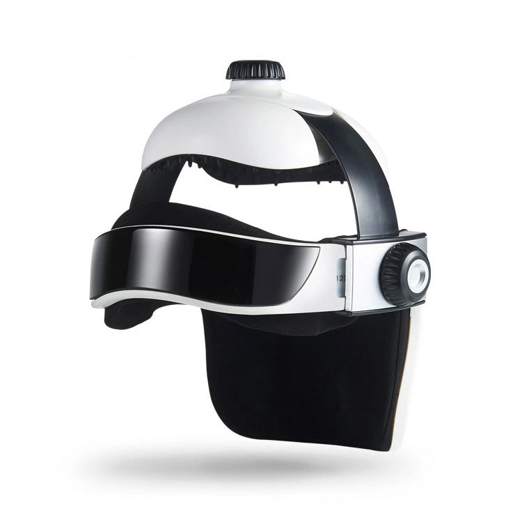 Electronic Air Pressure Head Massager, Relaxed Music Helmet Massager, US Plug