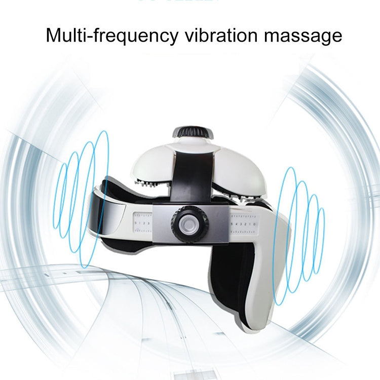Electronic Air Pressure Head Massager, Relaxed Music Helmet Massager, US Plug