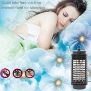 3W Microwave Insect Killer Electric Mosquito Fly Bug Insect Control with Trap Lamp, AC 110V, US Plug(Black)