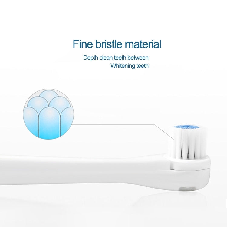 2W Creative Household Water-resistant Rotary Electric Toothbrush Set with 4 Replacement Brush Heads & Base, 8500 Revolutions Per Minute(Blue)