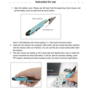 2.4GHz Innovative Pen-style Handheld Wireless Smart Mouse for PC Laptop(Red)