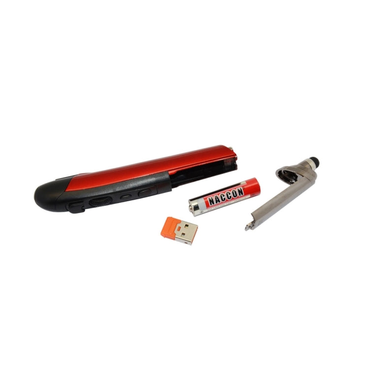 PR-08 2.4G Innovative Pen-style Handheld Wireless Smart Mouse, Support Windows 8 / 7 / Vista / XP /  2000 / Android / Linux / Mac OS. , Effective Distance: 10m(Red)