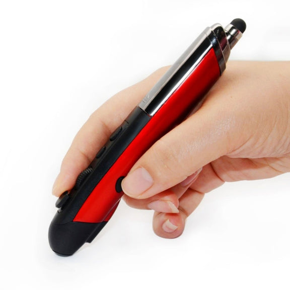 PR-08 2.4G Innovative Pen-style Handheld Wireless Smart Mouse, Support Windows 8 / 7 / Vista / XP /  2000 / Android / Linux / Mac OS. , Effective Distance: 10m(Red)
