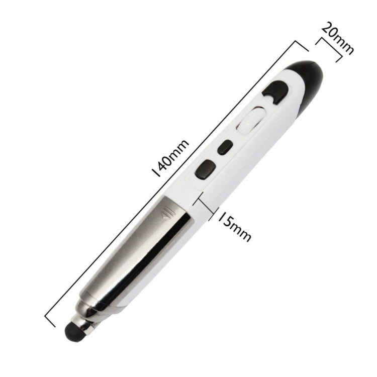PR-08 2.4G Innovative Pen-style Handheld Wireless Smart Mouse, Support Windows 8 / 7 / Vista / XP /  2000 / Android / Linux / Mac OS. , Effective Distance: 10m(White)