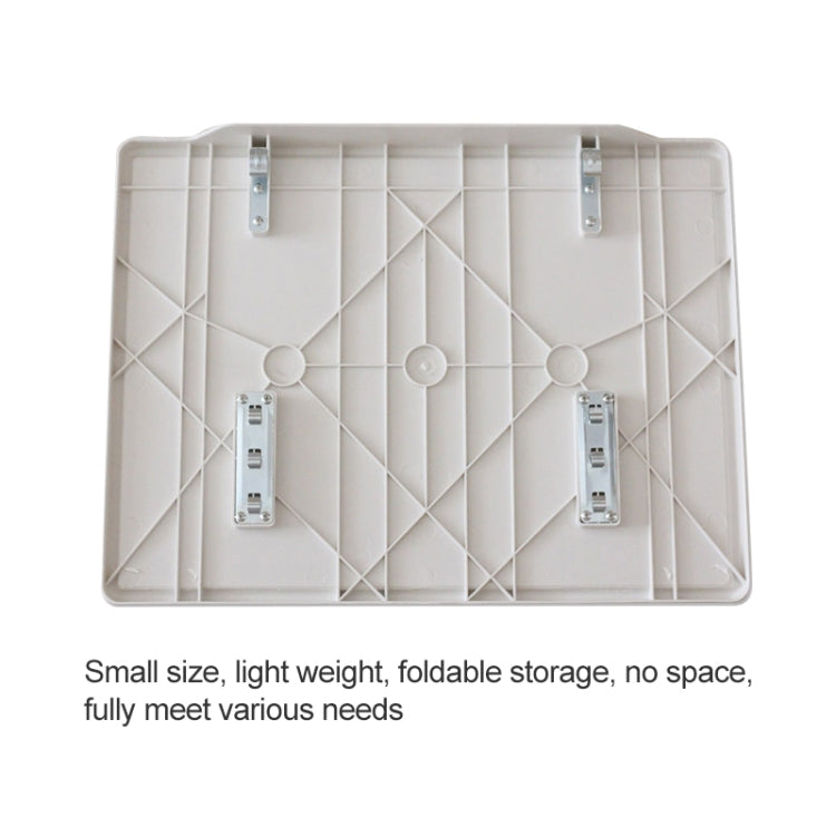 Plastic Pad Steel Tube Bracket Liftable Foldable Portable Multi-purpose Laptop Table, Adjustable Height: 52-72cm, Adjustable Angle: 30 Degrees / 60 Degrees / 90 Degrees(White)