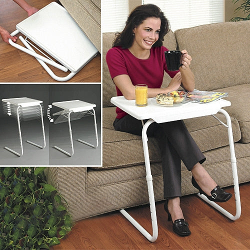 Plastic Pad Steel Tube Bracket Liftable Foldable Portable Multi-purpose Laptop Table, Adjustable Height: 53-74cm, Adjustable Angle: 30 Degrees / 60 Degrees / 90 Degrees / 180 Degrees