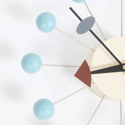Stylish Background Minimalis Circular Balls Candy Wall Clock Creative Decoration Clock Ferris Wheel Clock(Baby Blue)