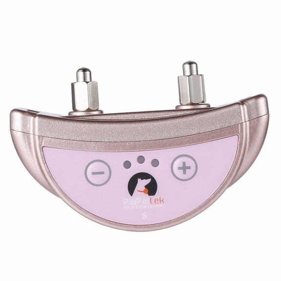 PD258 Automatic Anti Barking Collar Pet Training Control System for Dogs, S Size(Rose Gold)