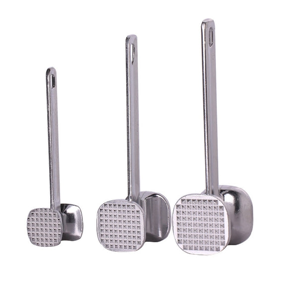 Aluminum Alloy Loose Tenderizers Meat Hammer Steak Pork Kitchen Tools, Large Size: 6.5 x 25.0cm