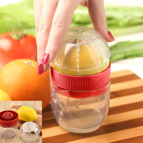 Multi-function Manual Mini Lemon Juicer with a Graduation Cup Juicer (Random Color Delivery)